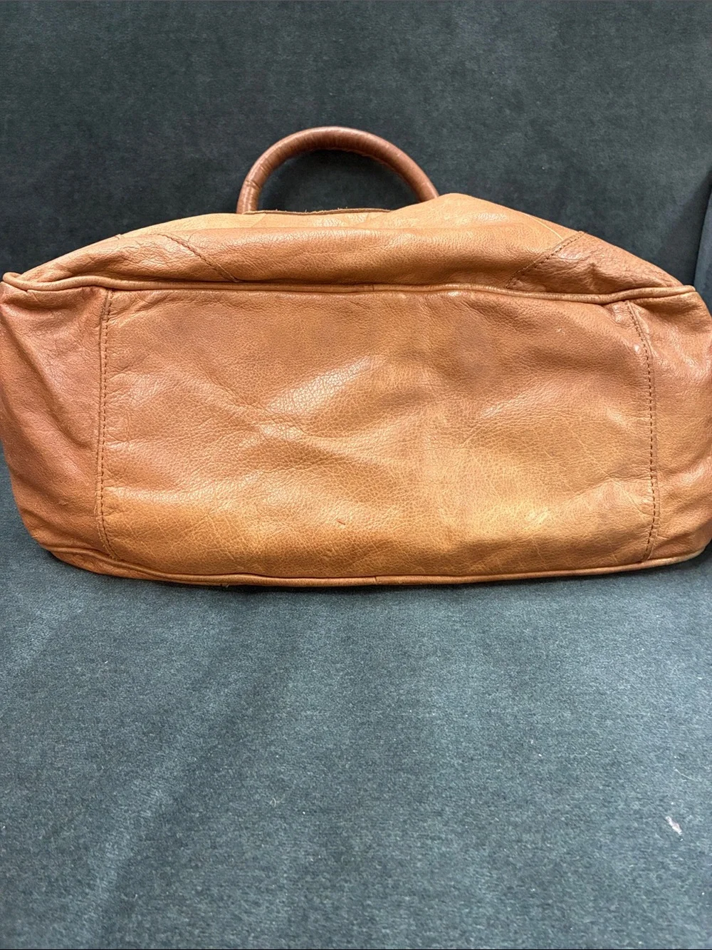 Liebeskind Berlin Distressed Tan Leather Satchel
